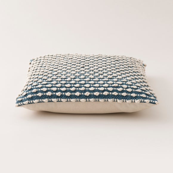 Jersey Bobble Square Cushion Pacific Blue undefined