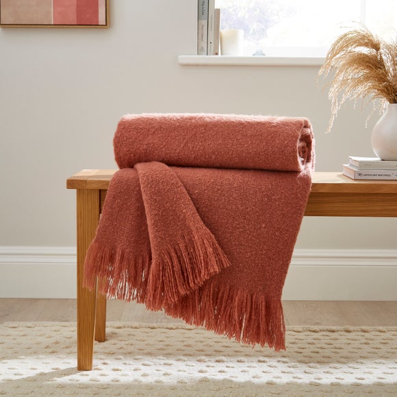 View Brushed Boucle Throw Blanket View Brushed Boucle Throw Blanket