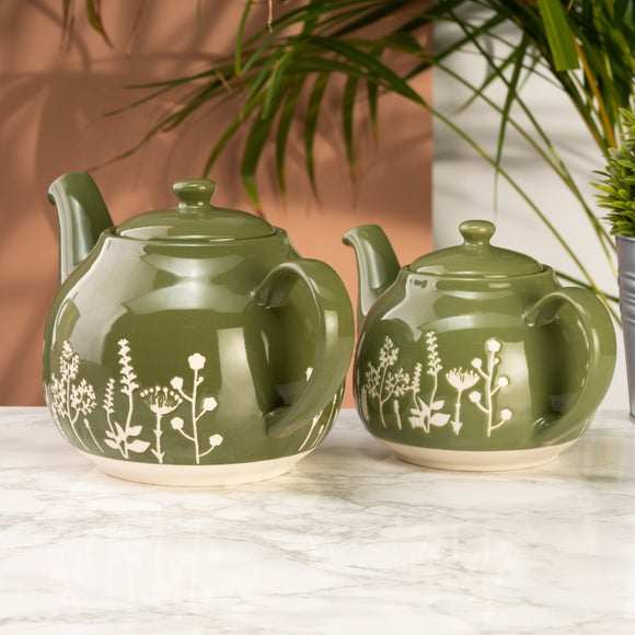 View Siip Wax Resist Floral 6 Cup Teapot View Siip Wax Resist Floral 6 Cup Teapot