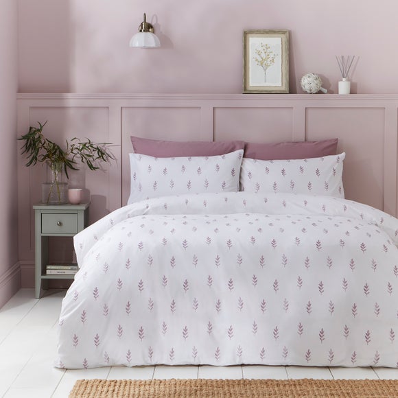 Harper Stem Floral 144 Thread Count 100% Cotton Duvet Cover & Pillowcase Set