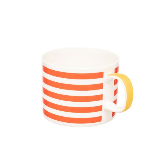 SIIP Set of 4 Horizontal Stripe Short Mugs