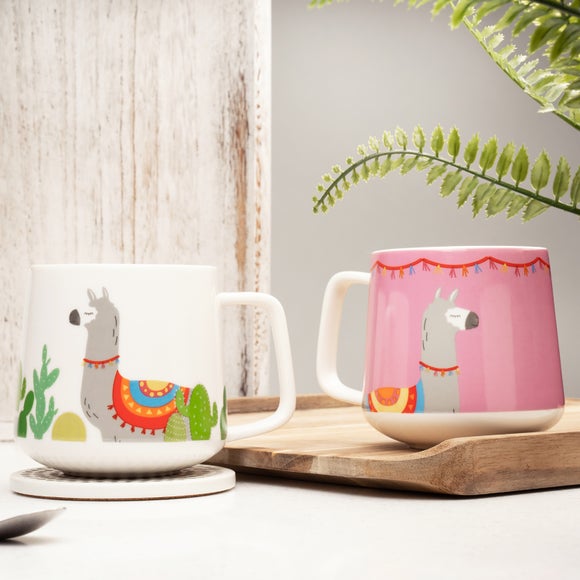 View Siip Set Of 4 Pink Llama Mugs View Siip Set Of 4 Pink Llama Mugs