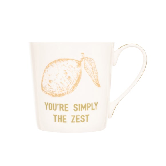 SIIP Set of 4 Cone Simply the Zest Mugs