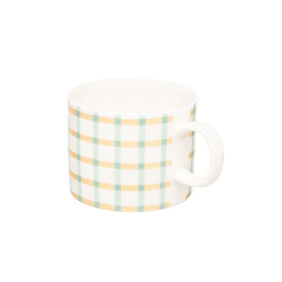 View Siip Set Of 4 Gingham Short Mugs View Siip Set Of 4 Gingham Short Mugs