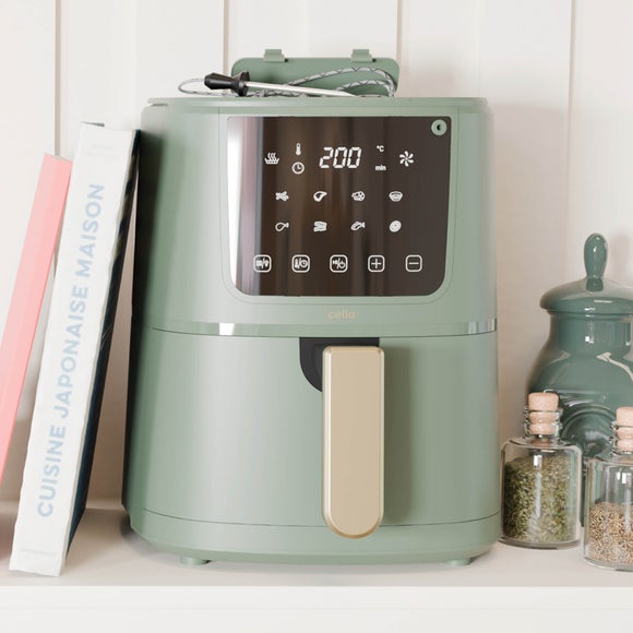 Click to view product details and reviews for Cello Single Basket Air Fryer With Food Thermometer.