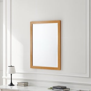 Yearn Simple Oak Effect Bevelled Wall Mirror