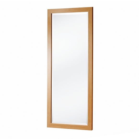 Click to view product details and reviews for Yearn Simple Oak Effect Bevelled Wall Mirror.