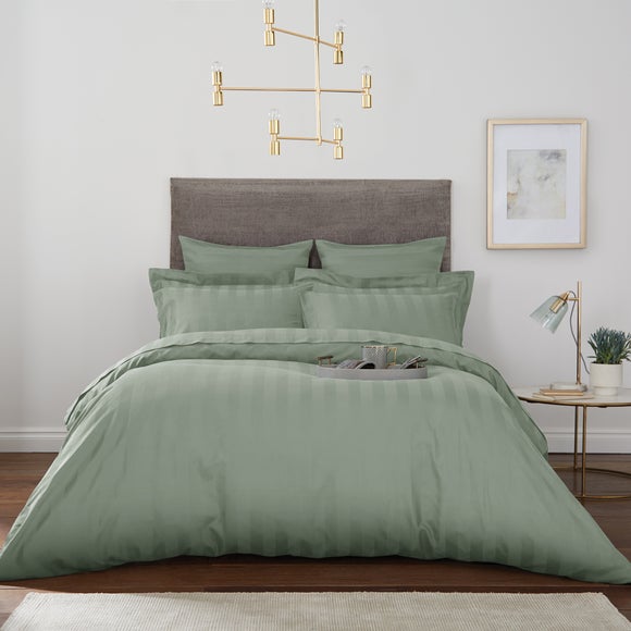 Hotel Stripe 230 Thread Count 100 Cotton Duvet Cover