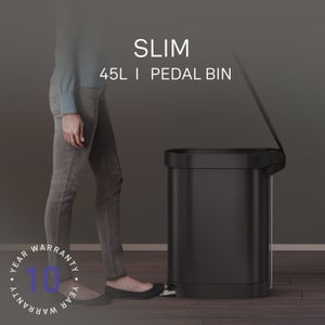 Simplehuman 45l Stainless Steel Slim Pedal Bin