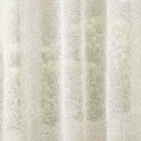 William Morris at Home Strawberry Thief Sheer Made to Measure Fabric Sample