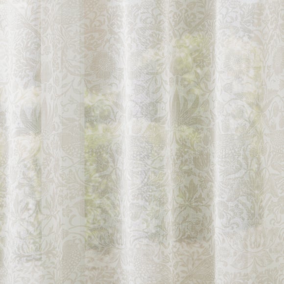 William Morris at Home Strawberry Thief Sheer Made to Measure Fabric Sample