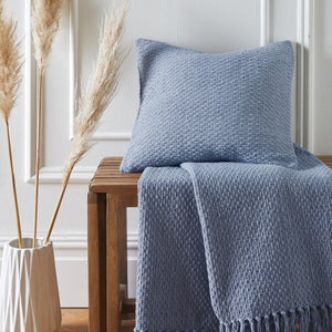 Hayden Woven Cotton Square Filled Cushion