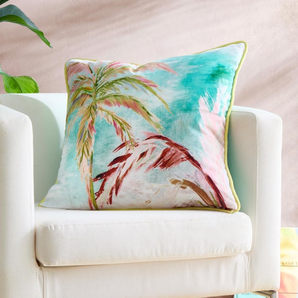 Click to view product details and reviews for Leilani Tropical Square Filled Cushion.