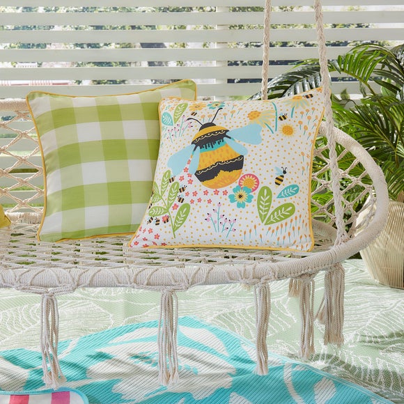 Click to view product details and reviews for Buzzy Bee Outdoor Cotton Square Filled Cushion.