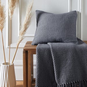 Hayden Woven Cotton Square Filled Cushion