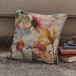 Serenity Floral Square Filled Cushion