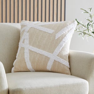 Otto Cotton Textured Square Filled Cushion