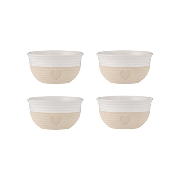 Click to view product details and reviews for Mason Cash Set Of 4 Rustic Charm Mini Bowls.