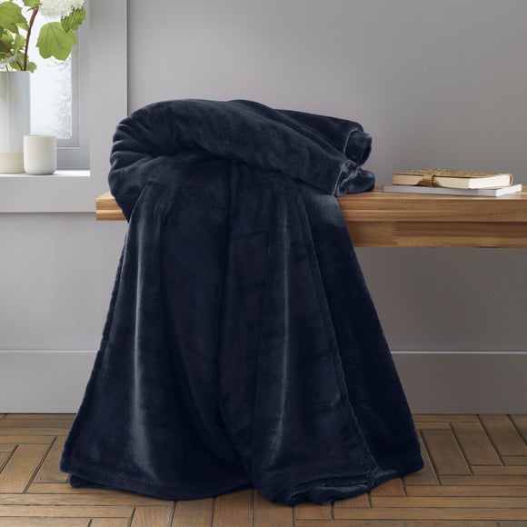 Catherine Lansfield Raschel Velvet Touch Throw Blanket 130cm X 170cm