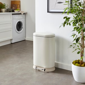 30l Oval Stainless Steel Soft Close Pedal Bin