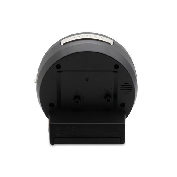 Acctim Micah Non Ticking Analogue Alarm Clock Black
