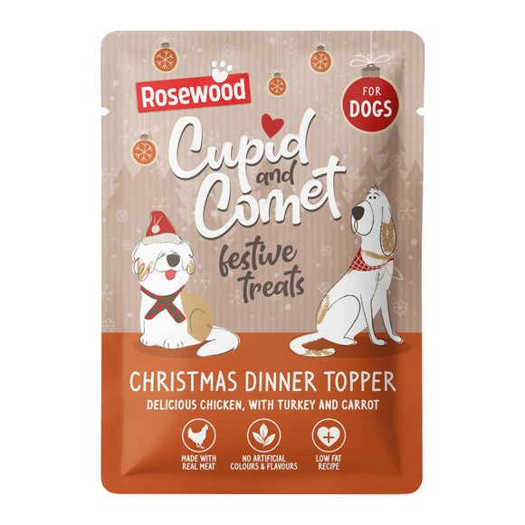 Rosewood Christmas Dinner Topper for Dogs, 85g