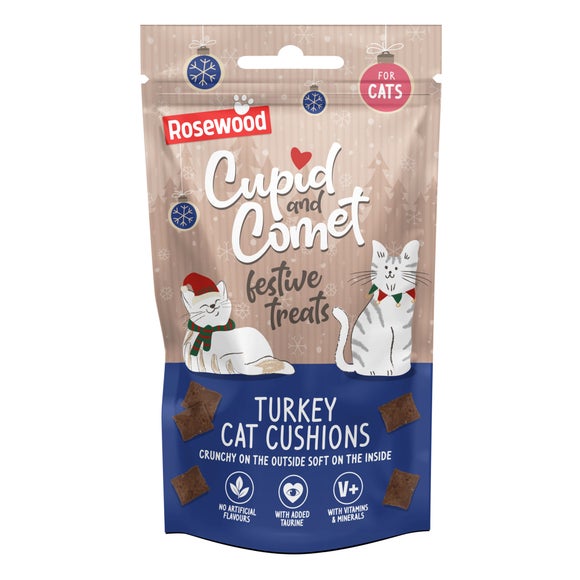 Rosewood Turkey Cat Cushions, 60g