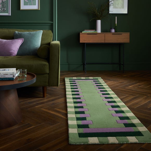 View Kai Wool Border Runner View Kai Wool Border Runner