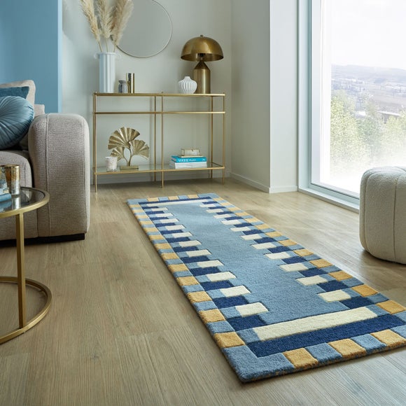 View Kai Wool Border Runner View Kai Wool Border Runner