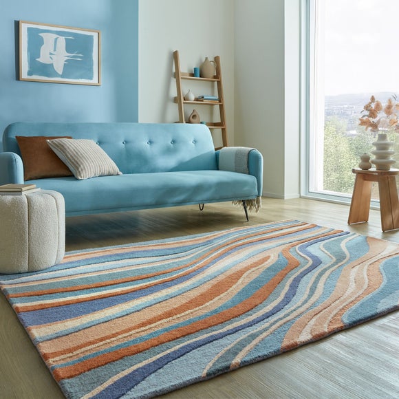Abstract Flow Wool Rug