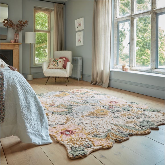 Click to view product details and reviews for Daphne Floral Shaped Wool Rug. Click to view product details and reviews for Daphne Floral Shaped Wool Rug.