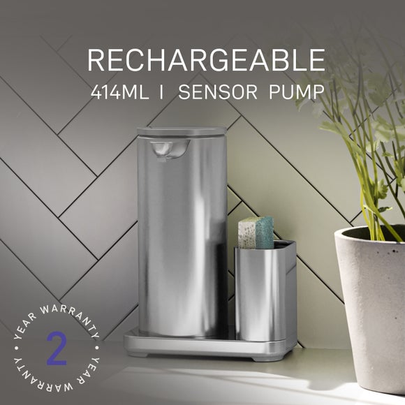 View Simplehuman 414ml Rechargeable Liquid Sensor Pump With Caddy View Simplehuman 414ml Rechargeable Liquid Sensor Pump With Caddy