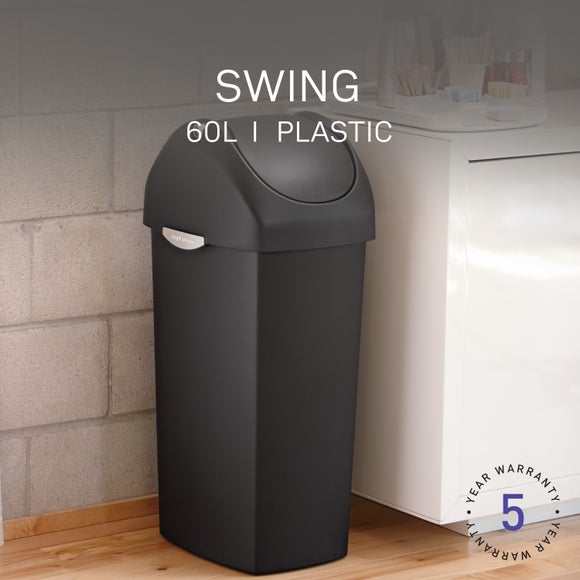 View Simplehuman 60l Plastic Swing Lid Bin View Simplehuman 60l Plastic Swing Lid Bin