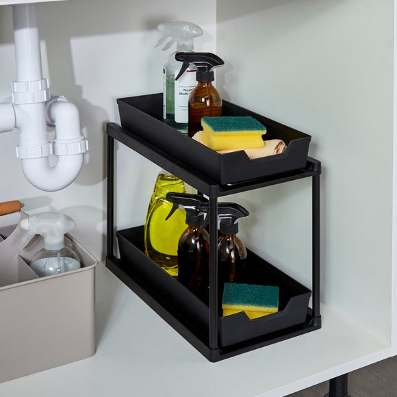 Click to view product details and reviews for 2 Tier Under Sink Organiser With Drawers.