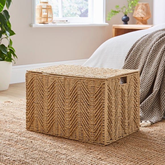 Global Herringbone Storage Trunk