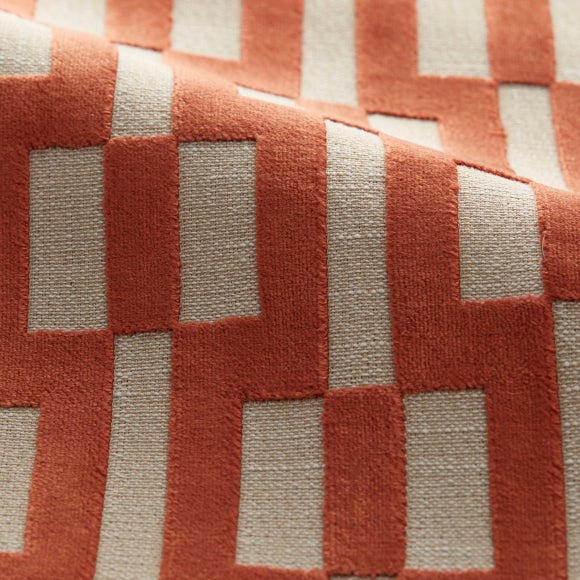 Denmore Made to Measure Fabric By The Metre Denmore Terracotta