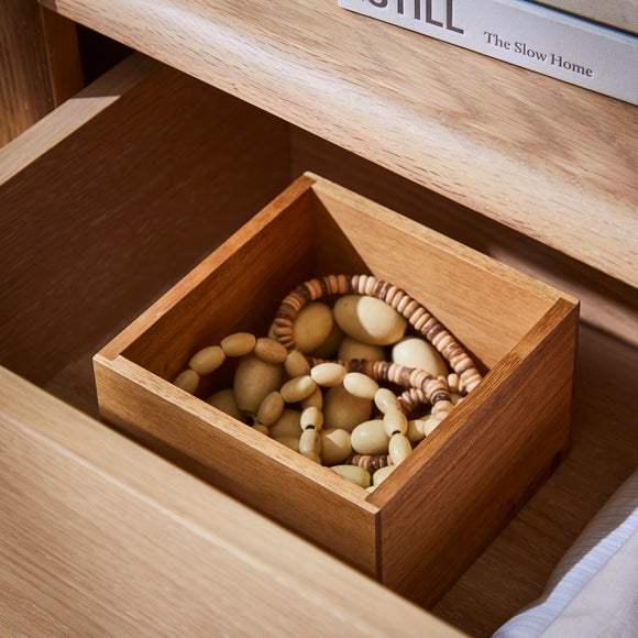 The Edited Life Small Square Wooden Drawer Organiser