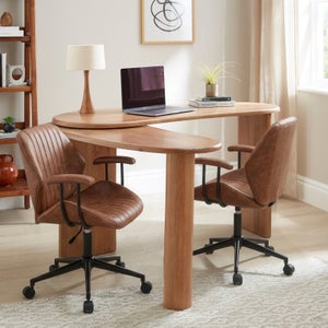 Ludo Swivel Desk- Mango Wood