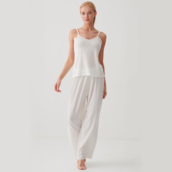 Women's Bamboo Lace Cami Pyjama Set
