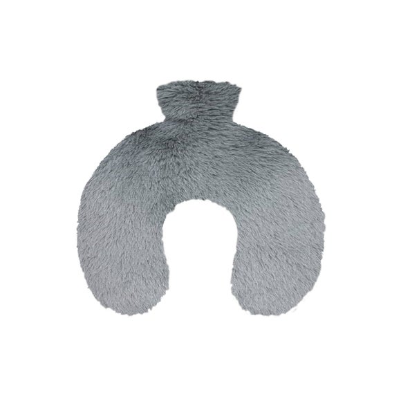 Click to view product details and reviews for Aroma Home Grey Teddy Neck Hot Water Bottle.