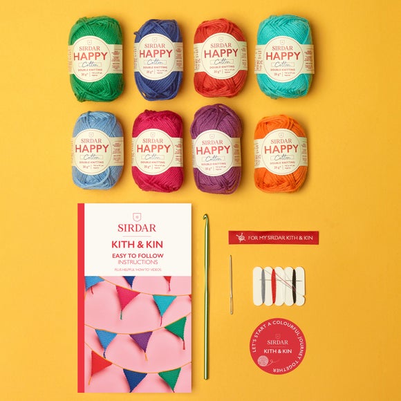 Click to view product details and reviews for Bright Bunting Crochet Kit.