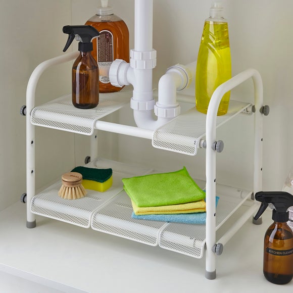 Extendable Under Sink 2 Tiered Organiser