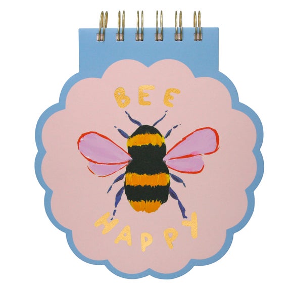 Click to view product details and reviews for Eleanor Bowmer Bee Happy Shaped Notebook.
