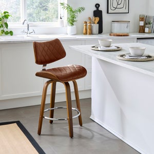 Remy Counter Height Bar Stool- Faux Leather