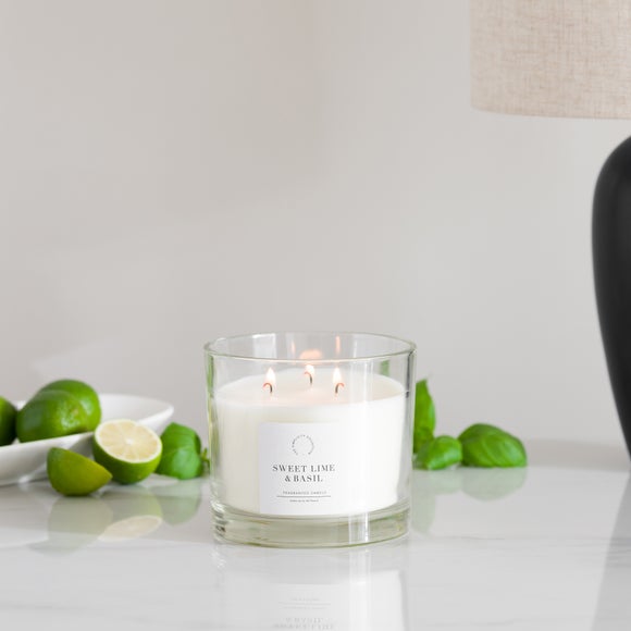 Simplicity Collection Lime and Basil Multiwick Candle