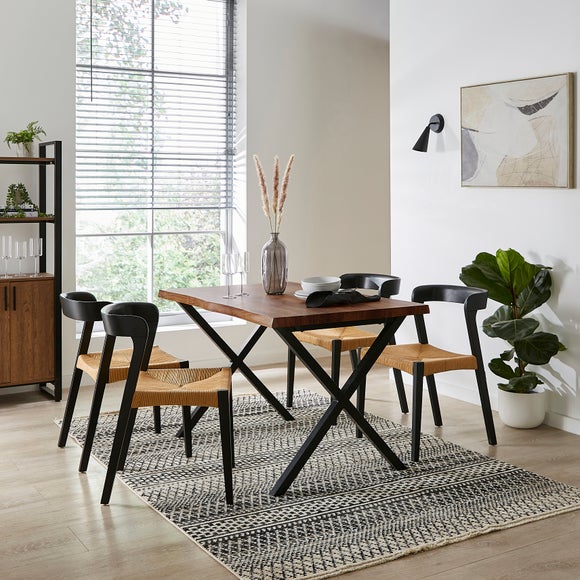 Click to view product details and reviews for Ezra 4 Seater Rectangular Compact Dining Table 120cm. Click to view product details and reviews for Ezra 4 Seater Rectangular Compact Dining Table 120cm.