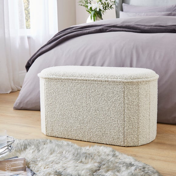 Kristen Lozenge Ottoman with Tray