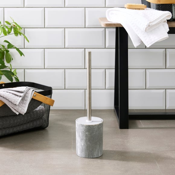 Click to view product details and reviews for Grey Marble Effect Resin Toilet Brush. Click to view product details and reviews for Grey Marble Effect Resin Toilet Brush.