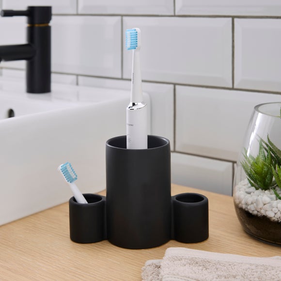 Click to view product details and reviews for Matte Black Electric Toothbrush Holder.