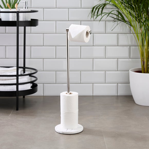 Click to view product details and reviews for Marble Effect Ribbed Resin Toilet Butler.